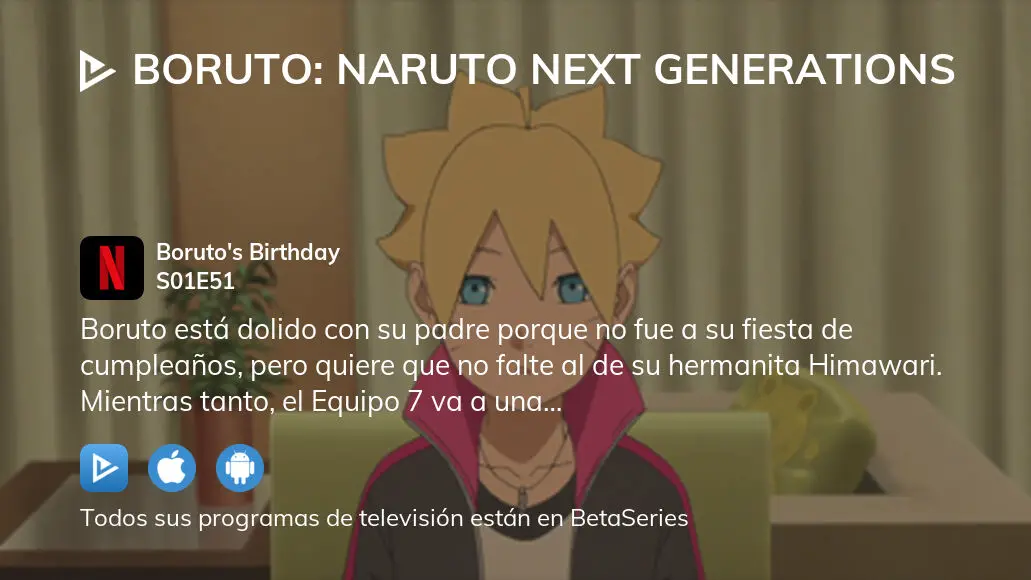 Ver Boruto: Naruto Next Generations temporada 1 episodio 51 en