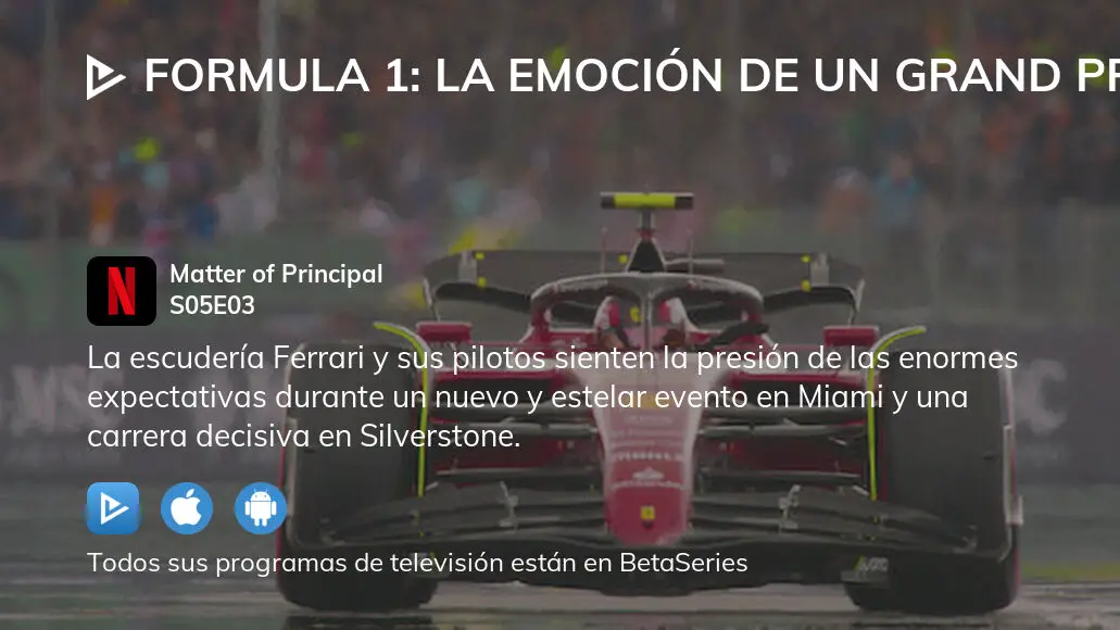 ¿Dónde ver Formula 1 La Emoción de un Grand Prix temporada 5 episodio