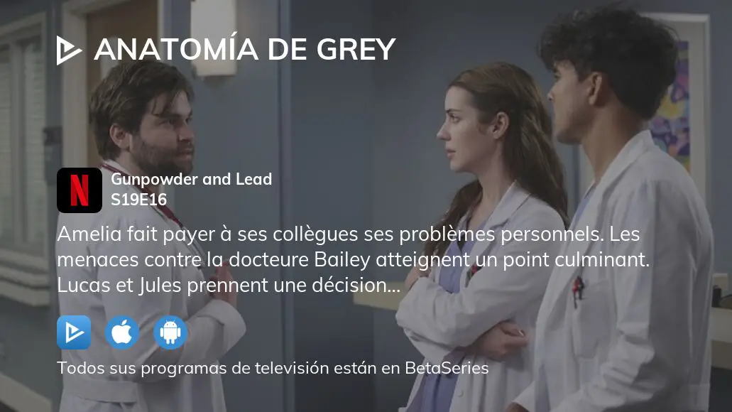 Video Ver Anatomía de Grey temporada episodio en streaming completo BetaSeries com