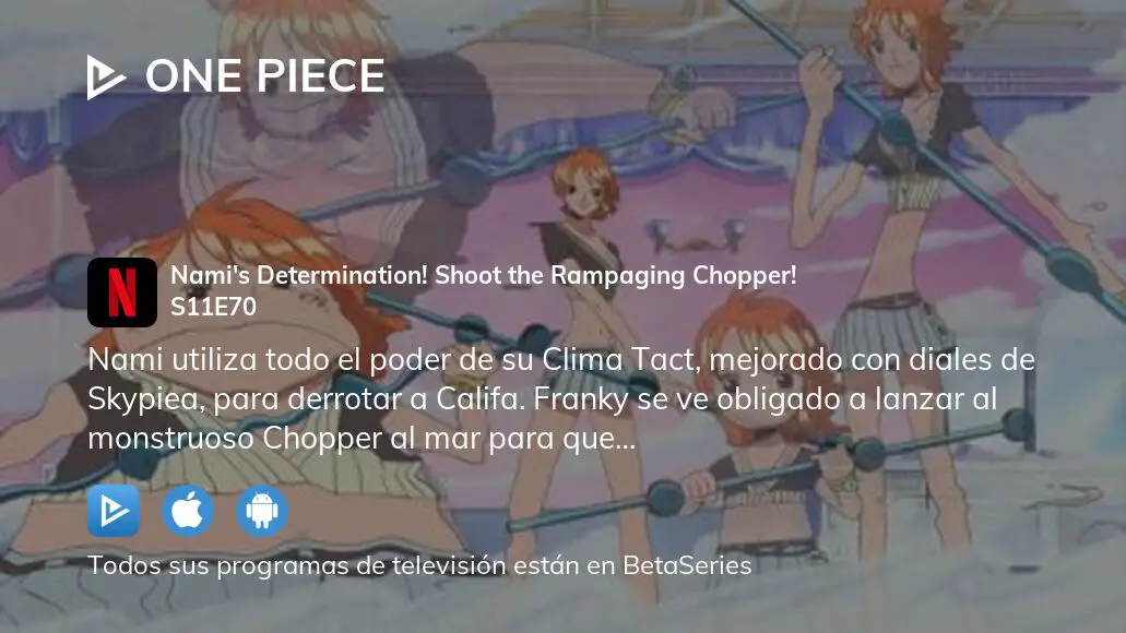 Ver One Piece temporada 11 episodio 70 en streaming