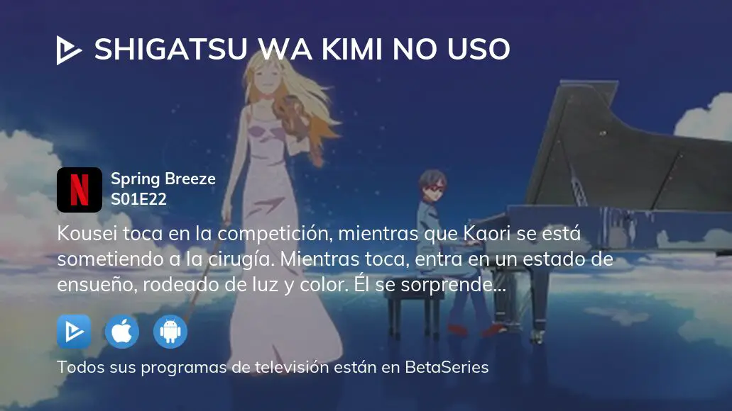 El que tiene Netflix - Shigatsu wa kimi no uso Capitulos