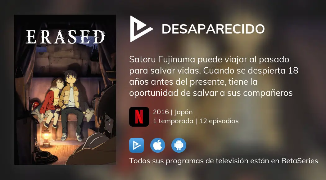 Erased: dónde ver el anime al completo