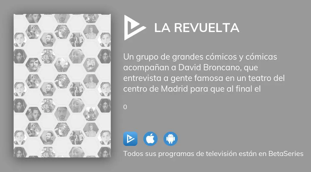 ¿dónde Ver La Revuelta Tv Series Streaming Online