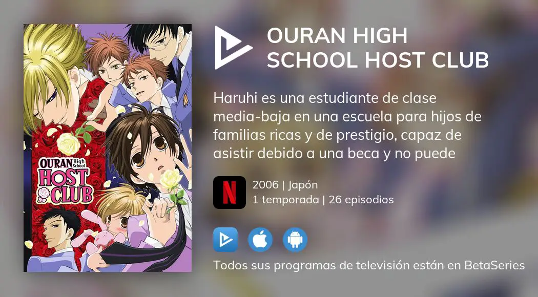 Ver los episodios de Ouran High School Host Club en streaming VOSE, VE, VO  