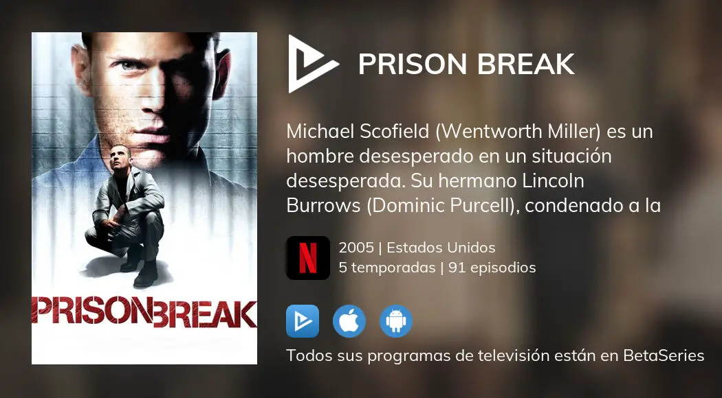 ¿Dónde ver Prison Break TV series streaming online?