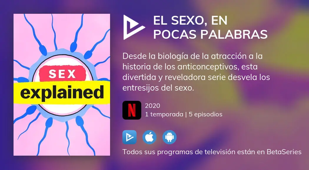 ¿dónde Ver El Sexo En Pocas Palabras Tv Series Streaming Online 