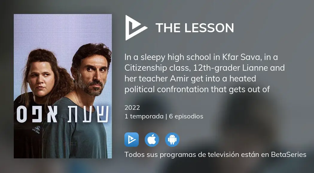 ¿Dónde ver The Lesson TV series streaming online?