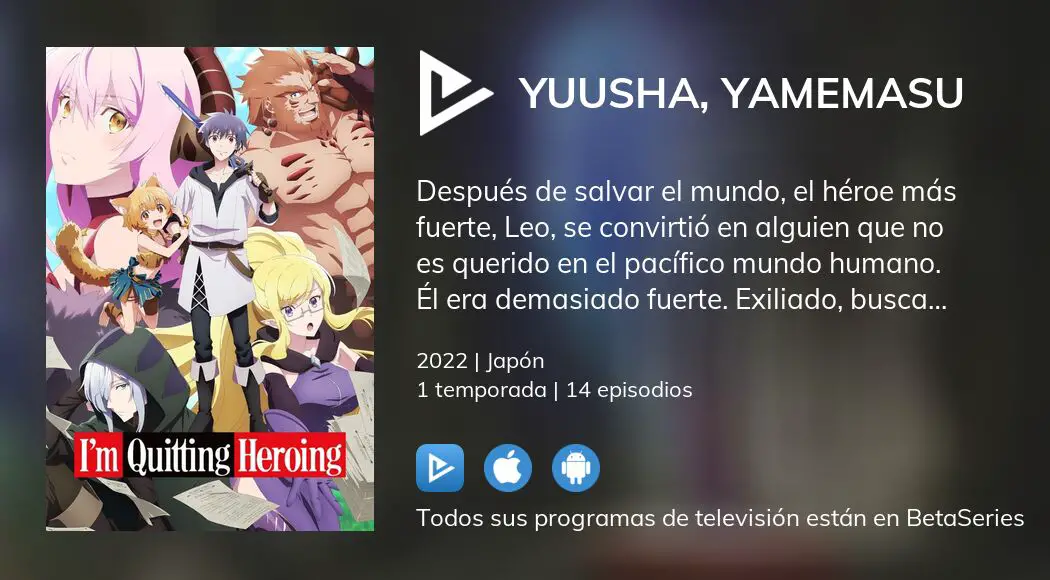 I'm Quitting Heroing nos trae una nueva imagen promocional y un vídeo  promocional de su climax - Crunchyroll Noticias