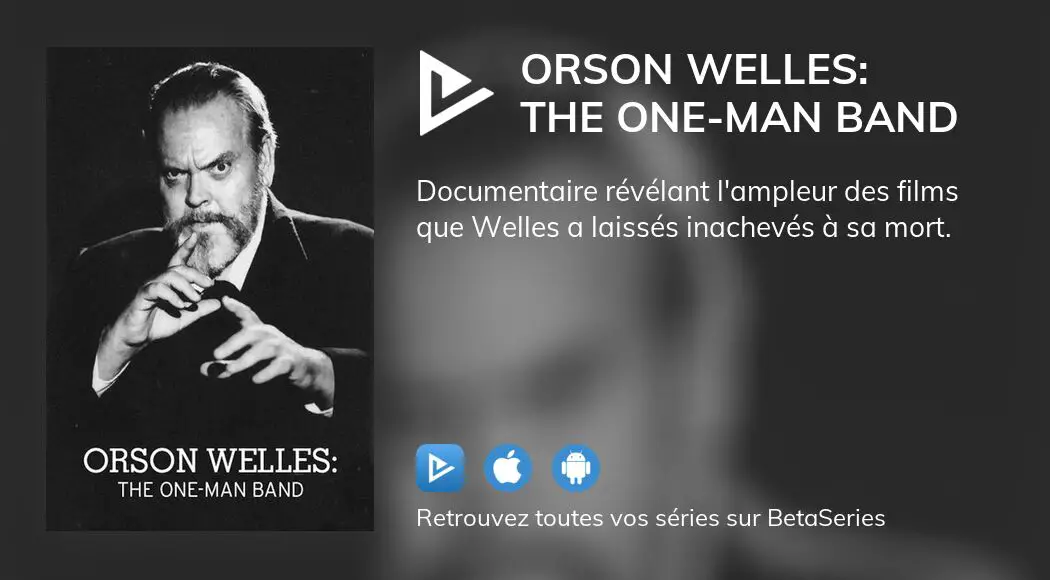 Où Regarder Le Film Orson Welles: The One-Man Band En Streaming Complet ...