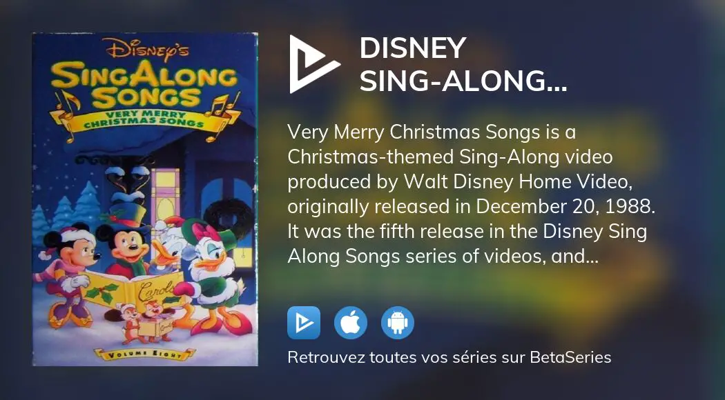 Où regarder le film Disney SingAlong Songs Very Merry Christmas Songs