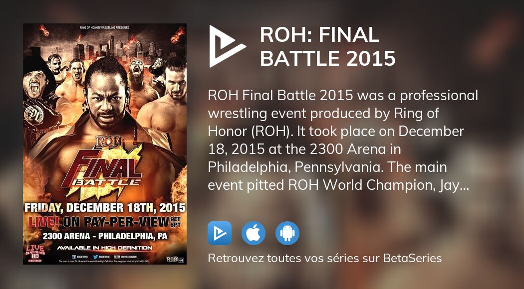 Où regarder le film ROH Final Battle en streaming complet