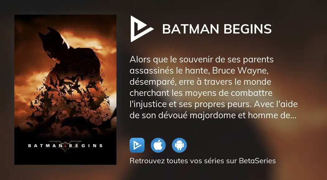 Regarder le film Batman Begins en streaming complet VOSTFR, VF, VO |  