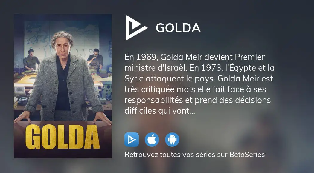 Où regarder le film Golda en streaming complet ?