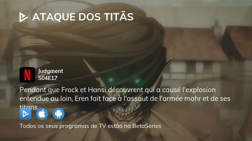 Assista Ataque dos Titãs temporada 4 episódio 17 em streaming