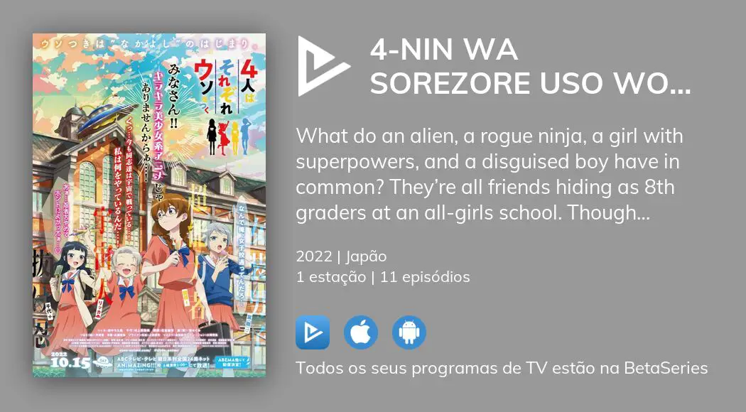 4-nin wa Sorezore Uso wo Tsuku Todos os Episódios Online » Anime