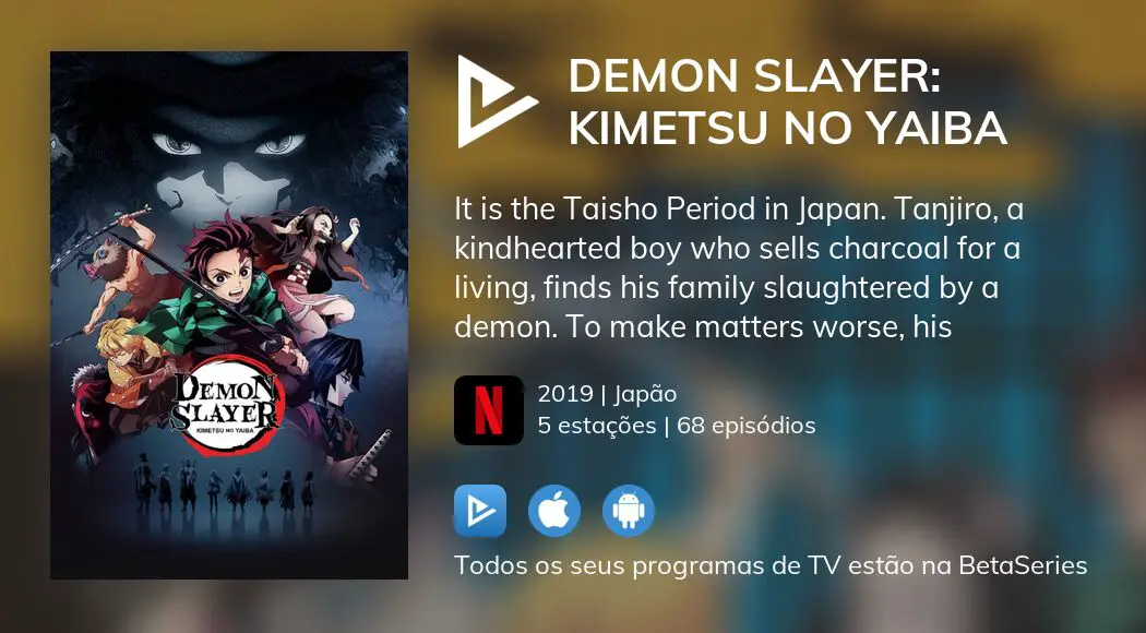 Onde assistir à série de TV Demon Slayer: Kimetsu no Yaiba em