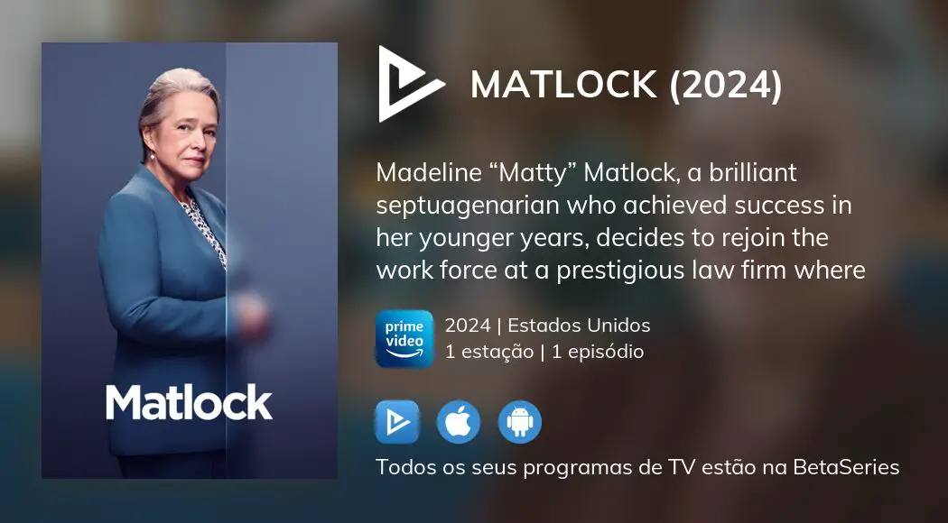 Vídeo Assistir Matlock (2024) em streaming legal completo