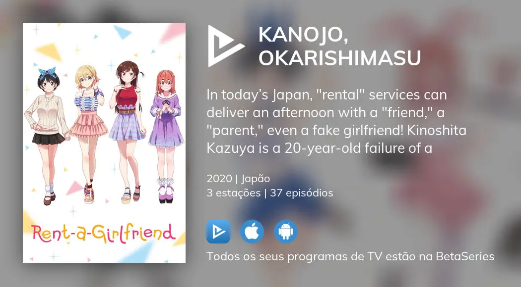 kanojo okarishimasu temporada 3 em português aonde assistir