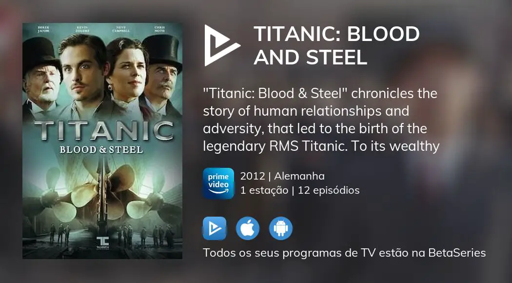 Veja os episódios de Titanic: Blood and Steel em streaming 