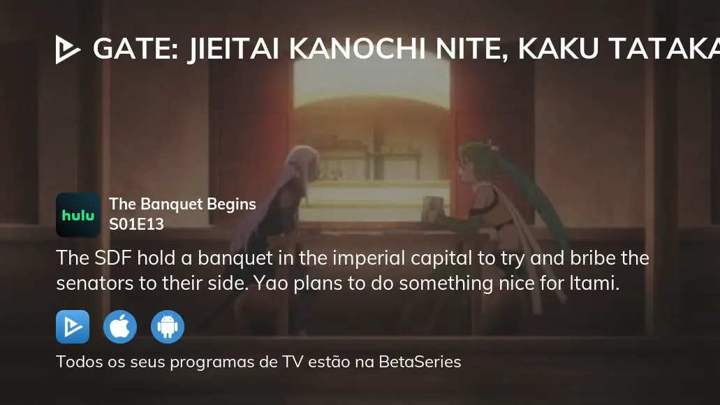 gate: jieitai kanochi nite, kaku tatakaeri todos os episódios