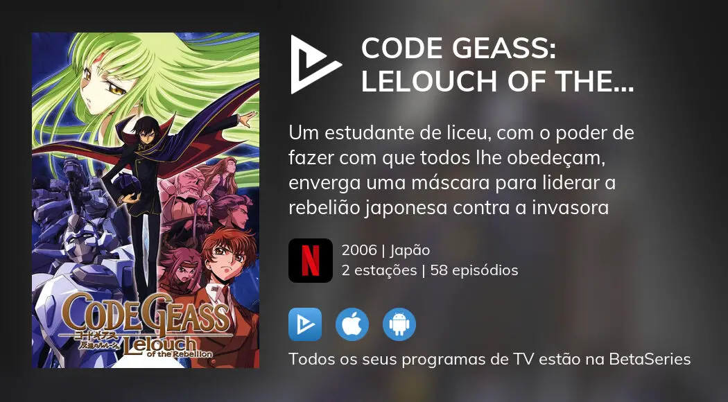 Code Geass: Lelouch of the Rebellion – Todo o Japão