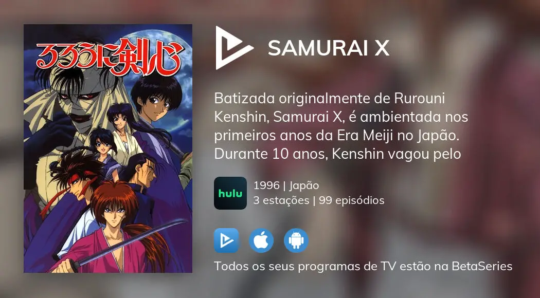 Rurouni Kenshin em português europeu - Crunchyroll