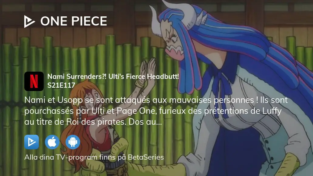 One Piece Nami Surrenders?! Ulti's Fierce Headbutt! (TV Episode