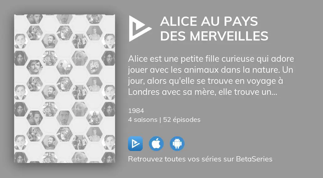 Où regarder les épisodes de Alice au pays des merveilles en streaming complet BetaSeries com