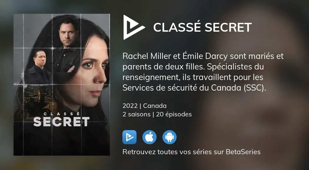 Où Regarder Les épisodes De Classé Secret En Streaming Complet Vostfr