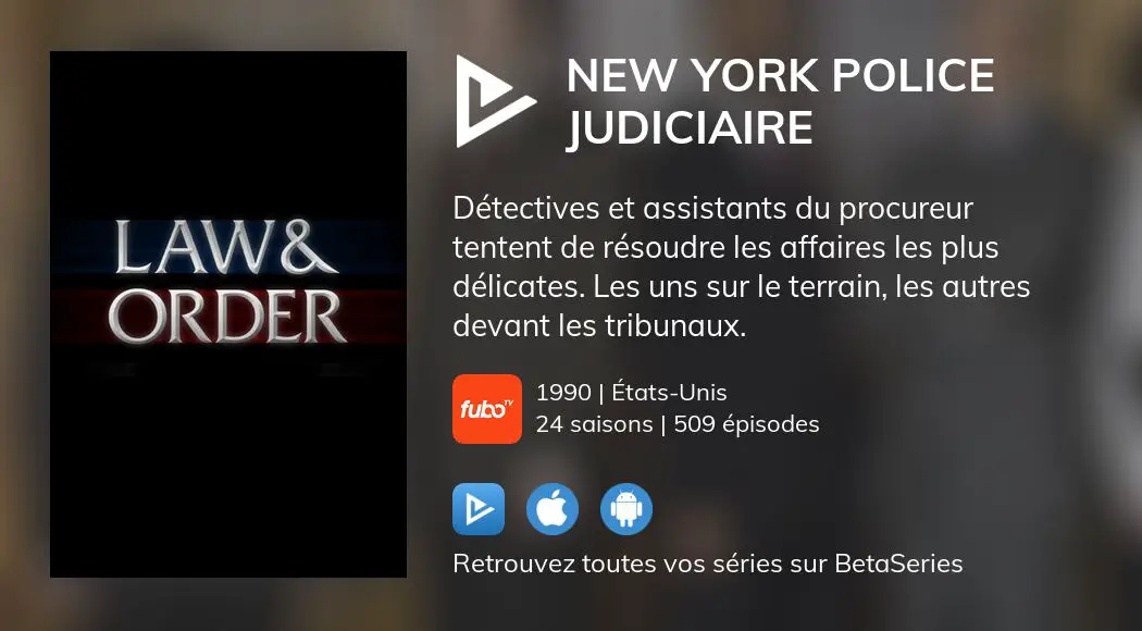 Regarder New York Police Judiciaire Streaming