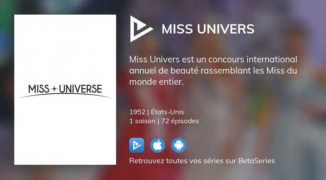 Regarder Miss Univers streaming