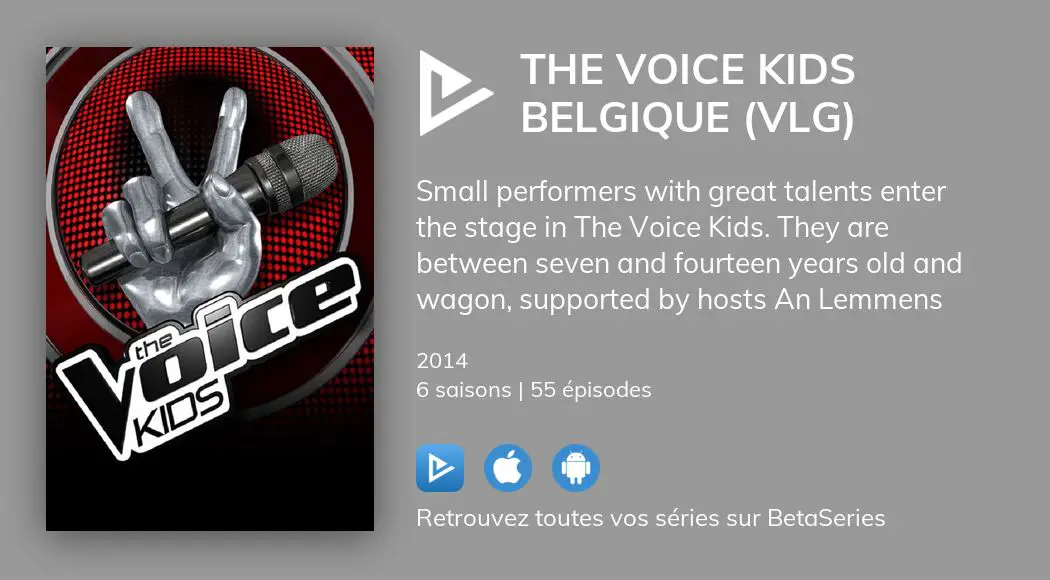 Regarder The Voice Kids Belgique (VLG) streaming